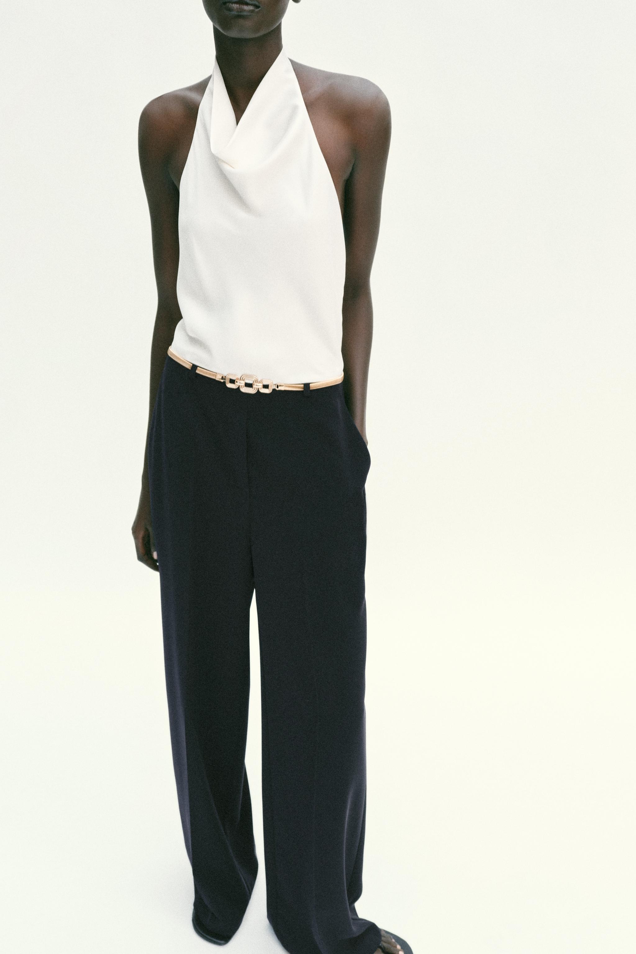 COMBINAISON LONGUE HALTER AVEC CEINTURE